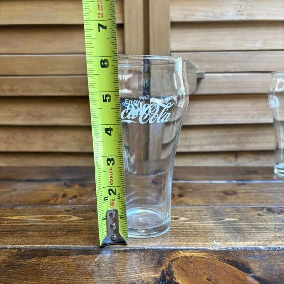 Set of 6 Coca-Cola Glasses – Classic Contour Shape – 16oz Drinkware - Picture 8 of 10